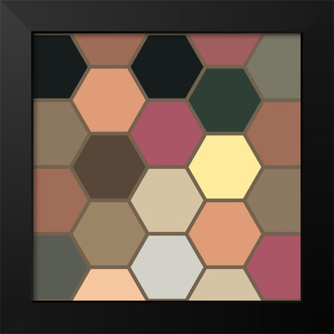 Soft Hive XX Black Modern Wood Framed Art Print by Grayscale