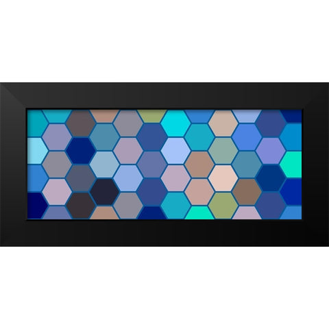 Cool Hive I Black Modern Wood Framed Art Print by Grayscale