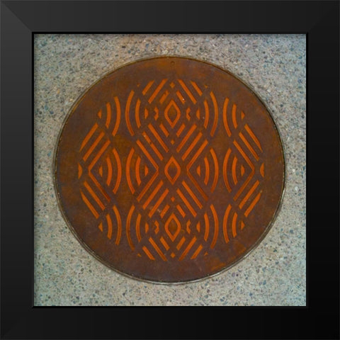 Rust Cover I Black Modern Wood Framed Art Print by Grayscale