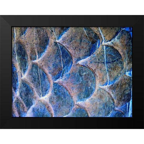 Wooden Scales II Black Modern Wood Framed Art Print by Grayscale