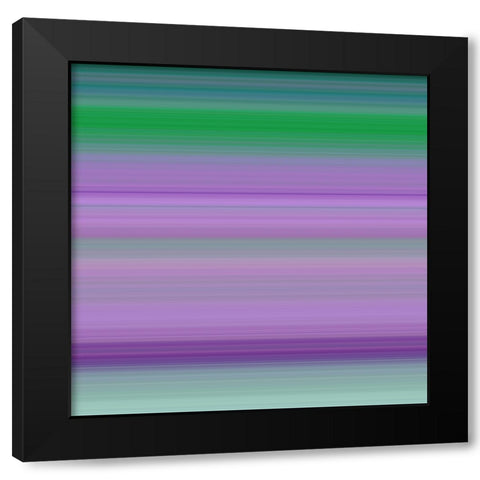 Cool Pinstripes II Black Modern Wood Framed Art Print with Double Matting by Grayscale