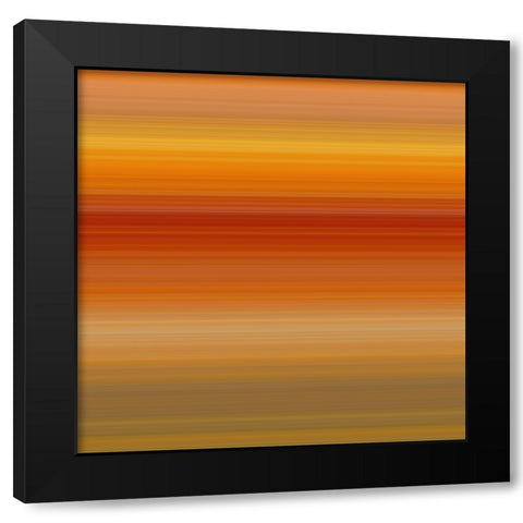 Warm Pinstripes II Black Modern Wood Framed Art Print by Grayscale
