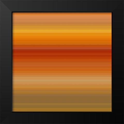 Warm Pinstripes II Black Modern Wood Framed Art Print by Grayscale