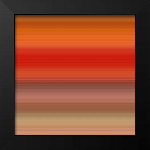 Warm Pinstripes III Black Modern Wood Framed Art Print by Grayscale