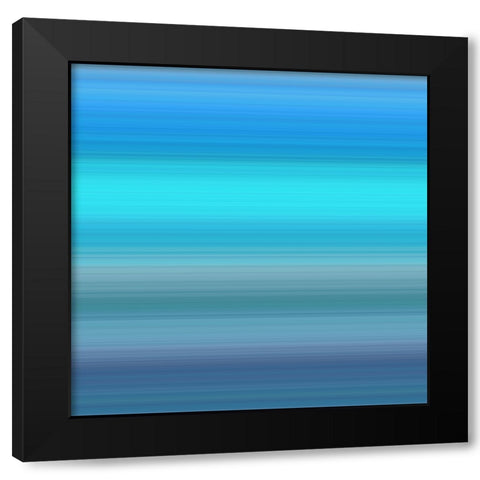Cool Pinstripes V Black Modern Wood Framed Art Print with Double Matting by Grayscale
