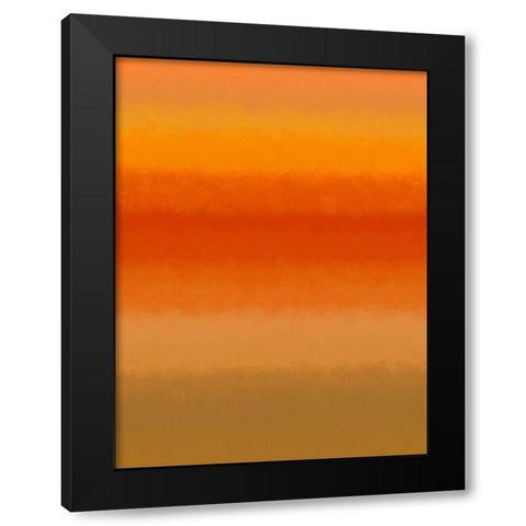 Warm Texture Stripes I Black Modern Wood Framed Art Print by Grayscale