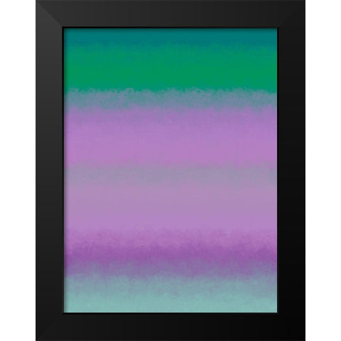 Cool Texture Stripes I Black Modern Wood Framed Art Print by Grayscale