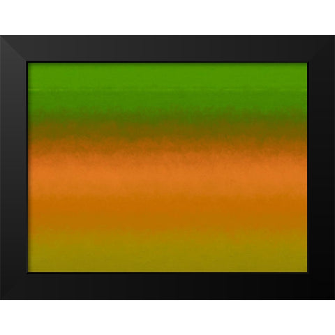 Green Texture Stripes II Black Modern Wood Framed Art Print by Grayscale