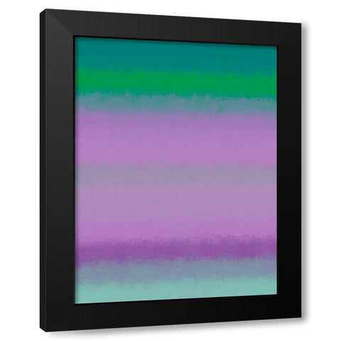 Cool Texture Stripes III Black Modern Wood Framed Art Print with Double Matting by Grayscale