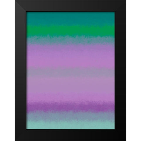 Cool Texture Stripes III Black Modern Wood Framed Art Print by Grayscale