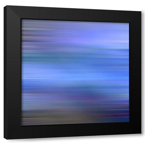 Cool Pinstripes VII Black Modern Wood Framed Art Print with Double Matting by Grayscale