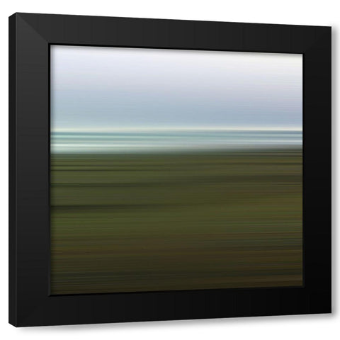 Cool Pinstripes X Black Modern Wood Framed Art Print with Double Matting by Grayscale