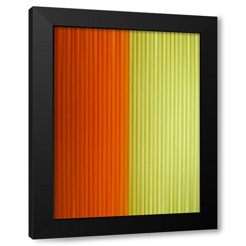 Fabric Pinstripes III Black Modern Wood Framed Art Print by Grayscale