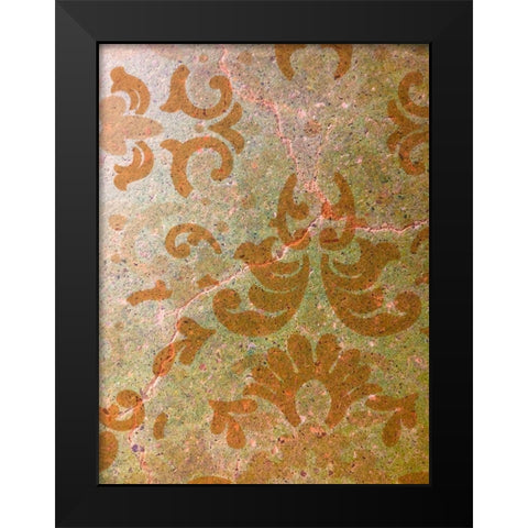 Painted Stencil III Black Modern Wood Framed Art Print by Grayscale