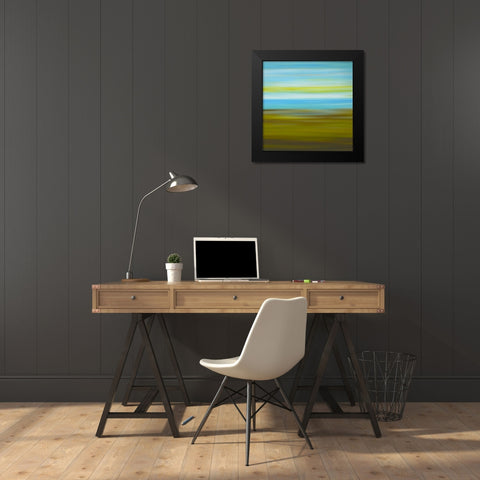 Cool Pinstripes XI Black Modern Wood Framed Art Print by Grayscale