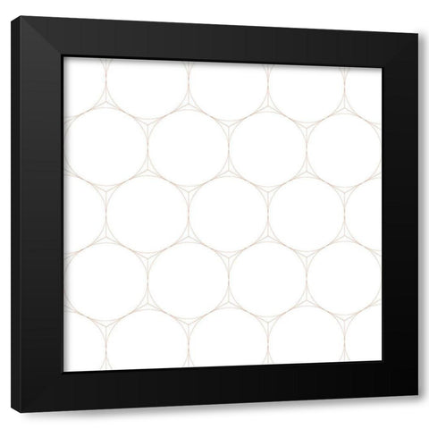 Isometric Hive II Black Modern Wood Framed Art Print with Double Matting by Grayscale