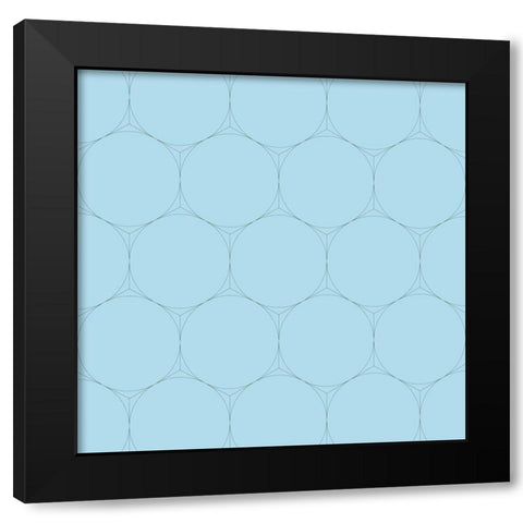 Isometric Hive IV Black Modern Wood Framed Art Print by Grayscale