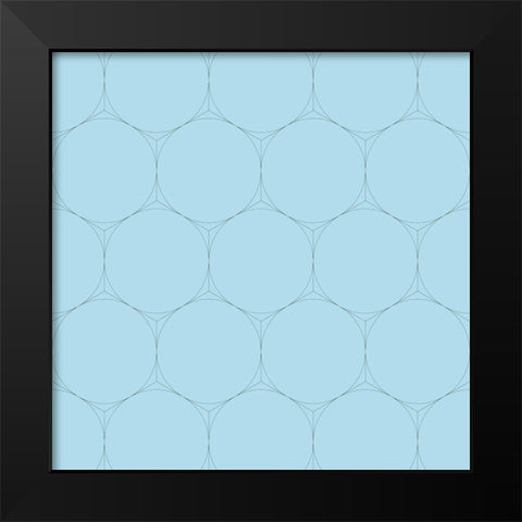 Isometric Hive IV Black Modern Wood Framed Art Print by Grayscale