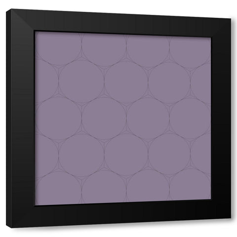 Isometric Hive VIII Black Modern Wood Framed Art Print with Double Matting by Grayscale