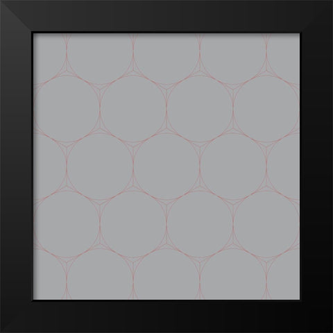 Isometric Hive IX Black Modern Wood Framed Art Print by Grayscale