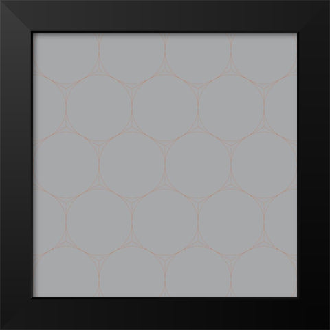 Isometric Hive X Black Modern Wood Framed Art Print by Grayscale