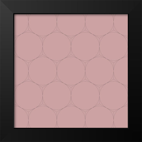 Isometric Hive XII Black Modern Wood Framed Art Print by Grayscale