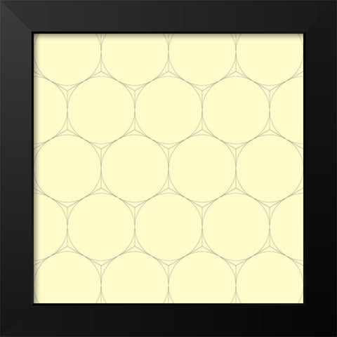 Isometric Hive XIII Black Modern Wood Framed Art Print by Grayscale