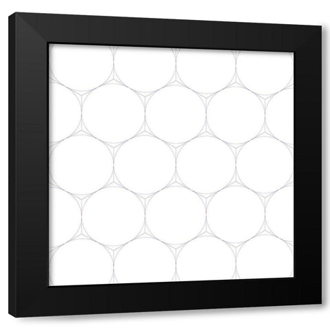 Isometric Hive XVI Black Modern Wood Framed Art Print by Grayscale