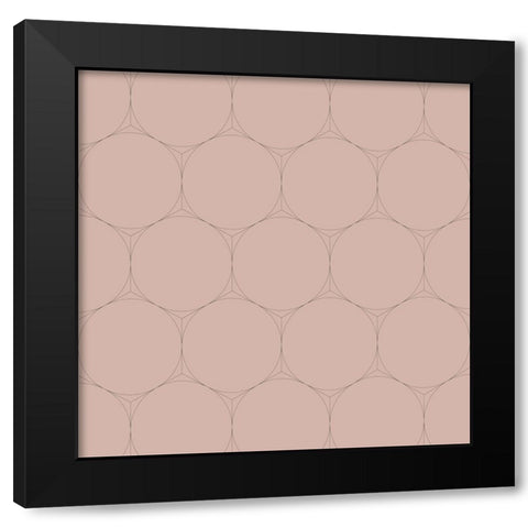 Isometric Hive XVII Black Modern Wood Framed Art Print by Grayscale
