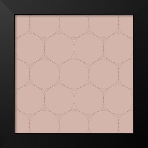 Isometric Hive XVII Black Modern Wood Framed Art Print by Grayscale