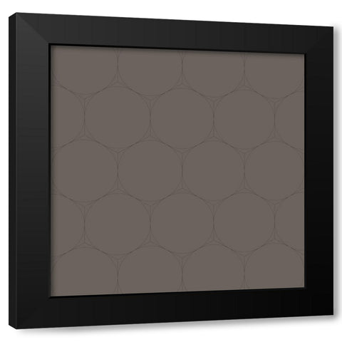 Isometric Hive XVIII Black Modern Wood Framed Art Print by Grayscale
