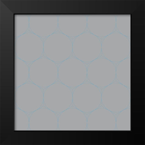 Isometric Hive XIX Black Modern Wood Framed Art Print by Grayscale
