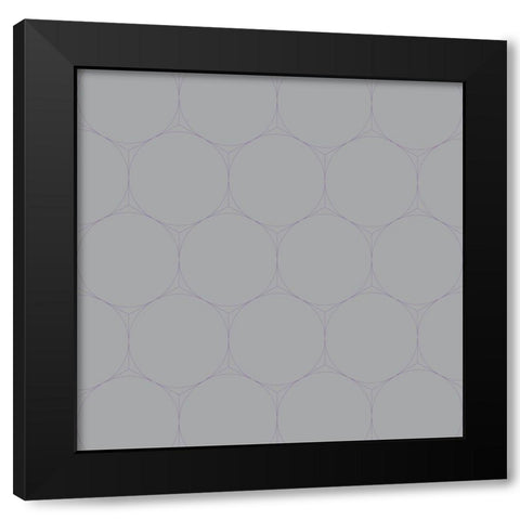 Isometric Hive XX Black Modern Wood Framed Art Print by Grayscale