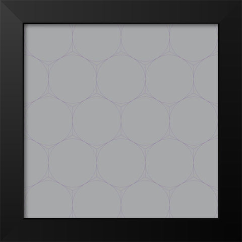 Isometric Hive XX Black Modern Wood Framed Art Print by Grayscale