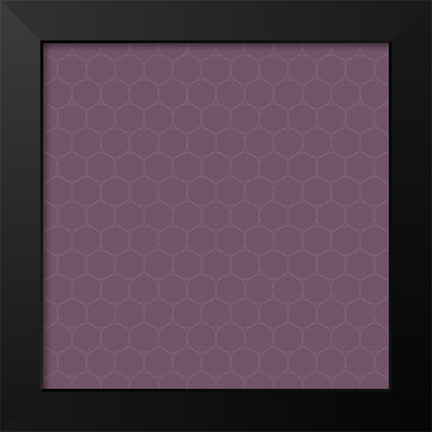 Small Isometric Hive VIII Black Modern Wood Framed Art Print by Grayscale