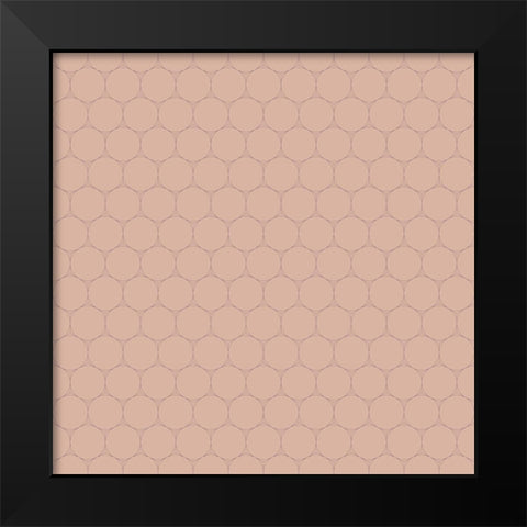 Small Isometric Hive XVII Black Modern Wood Framed Art Print by Grayscale