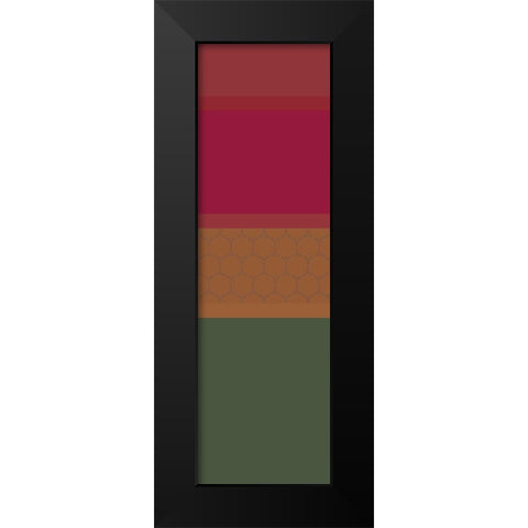 Totem I Black Modern Wood Framed Art Print by Grayscale