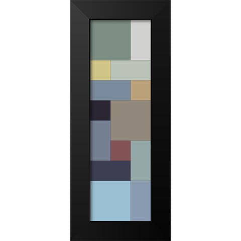 Totem III Black Modern Wood Framed Art Print by Grayscale