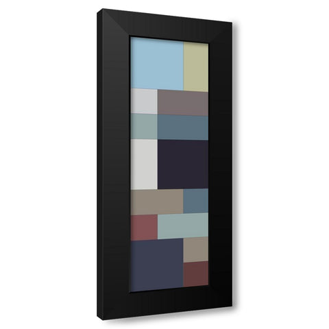Totem IV Black Modern Wood Framed Art Print with Double Matting by Grayscale