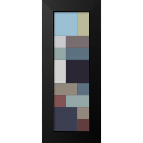 Totem IV Black Modern Wood Framed Art Print by Grayscale