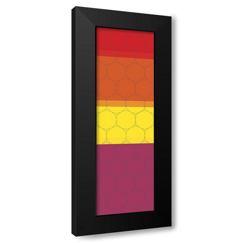 Totem V Black Modern Wood Framed Art Print by Grayscale