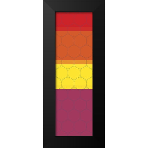 Totem V Black Modern Wood Framed Art Print by Grayscale