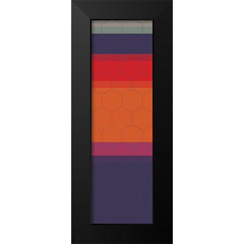 Totem VI Black Modern Wood Framed Art Print by Grayscale