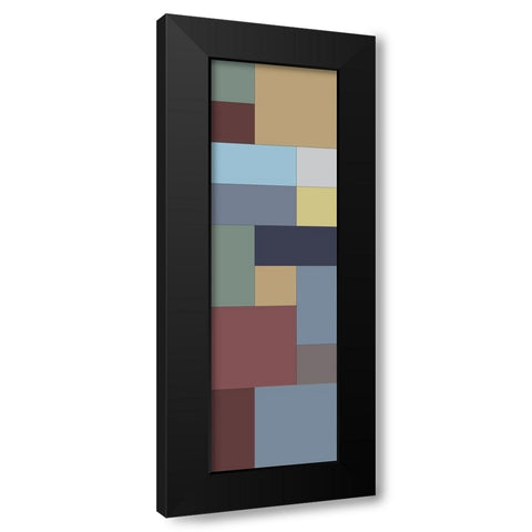 Totem VII Black Modern Wood Framed Art Print with Double Matting by Grayscale