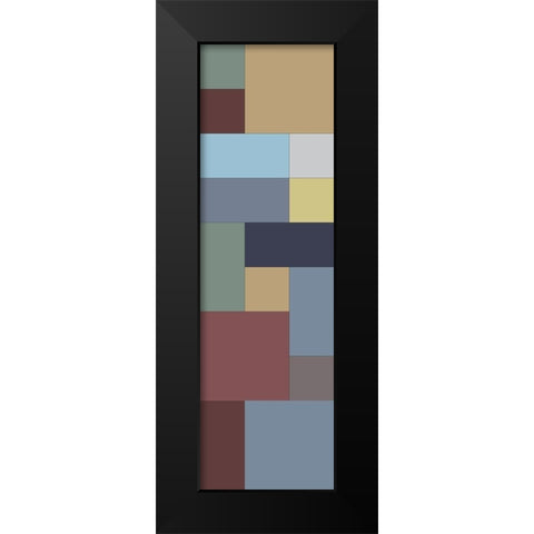 Totem VII Black Modern Wood Framed Art Print by Grayscale