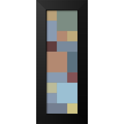 Totem VIII Black Modern Wood Framed Art Print by Grayscale