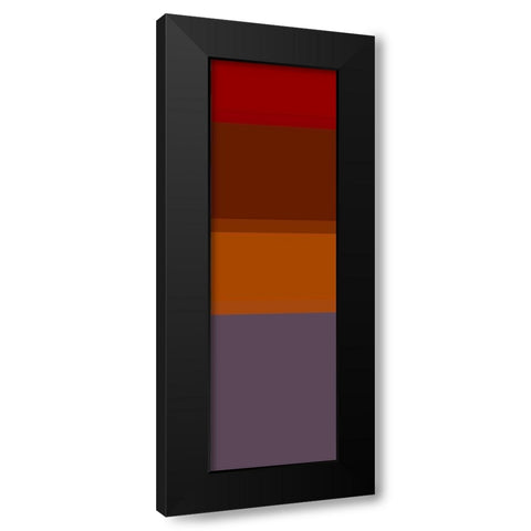 Totem IX Black Modern Wood Framed Art Print with Double Matting by Grayscale