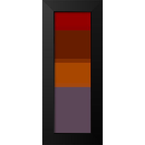 Totem IX Black Modern Wood Framed Art Print by Grayscale