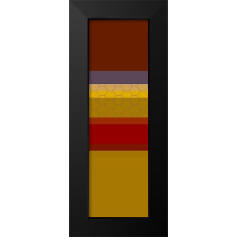 Totem X Black Modern Wood Framed Art Print by Grayscale