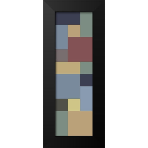 Totem XI Black Modern Wood Framed Art Print by Grayscale